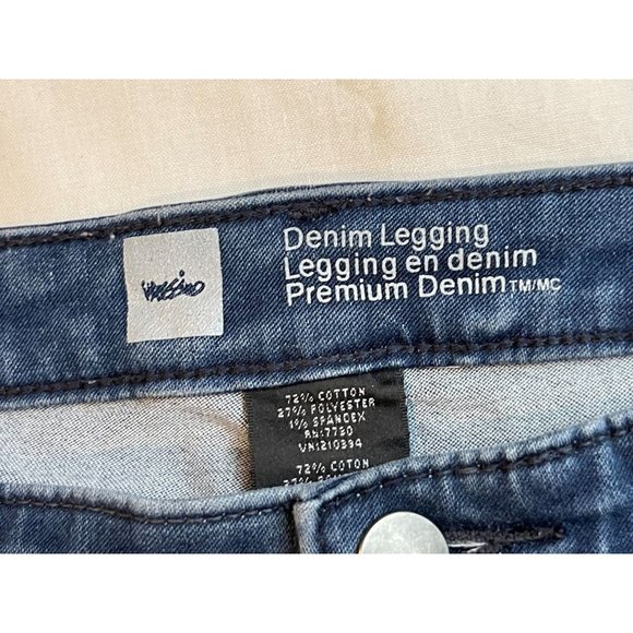 Mossimo Womens Jeans Premium Denim Legging Mid Rise Stretch Cotton Blue Size 14 - Picture 8 of 10